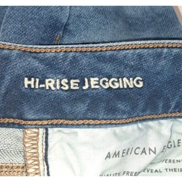 American Eagle Ne(x)t Level Stretch Womens Blue Size 0 Jeggings 26X28 - Picture 5 of 7